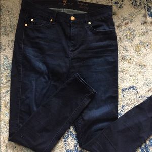 7 for all mankind high waisted skinny jeans